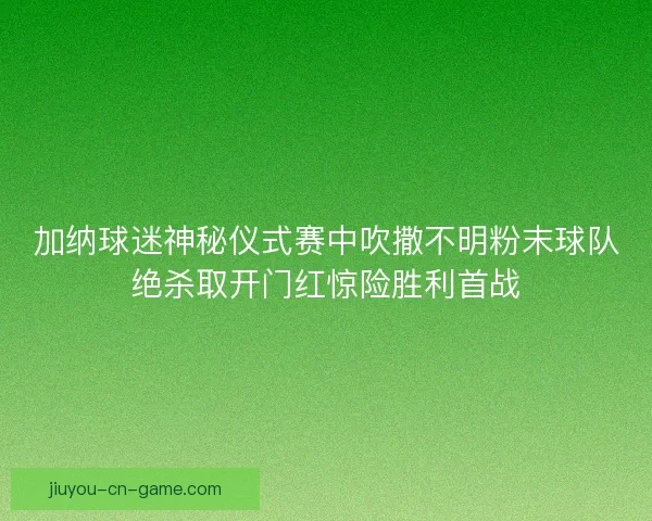 加纳球迷神秘仪式赛中吹撒不明粉末球队绝杀取开门红惊险胜利首战